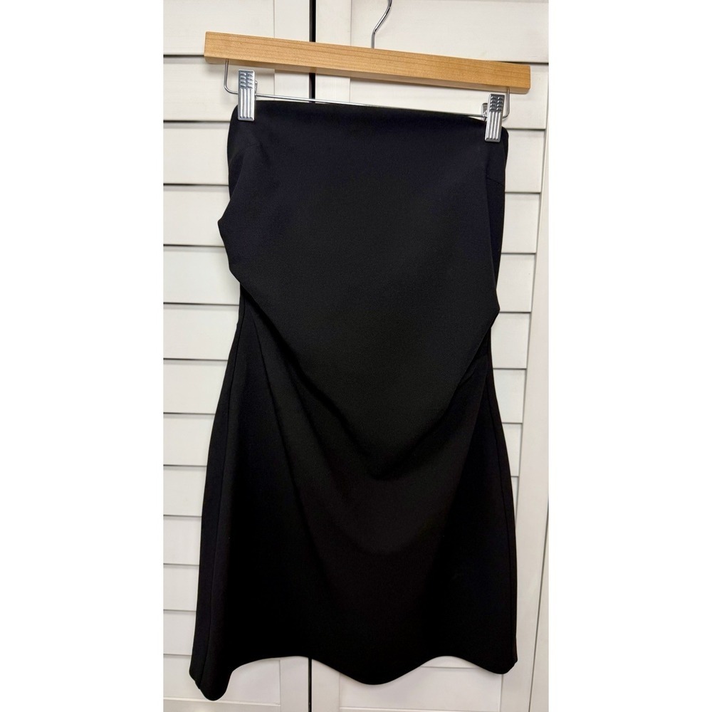 Zara Strapless Mini Dress Party Cocktail Evening Women's Size Small Black NWOT